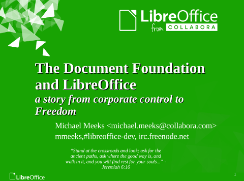 Quick history of LibreOffice slides