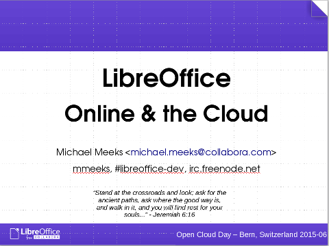 LibreOffice Online slides