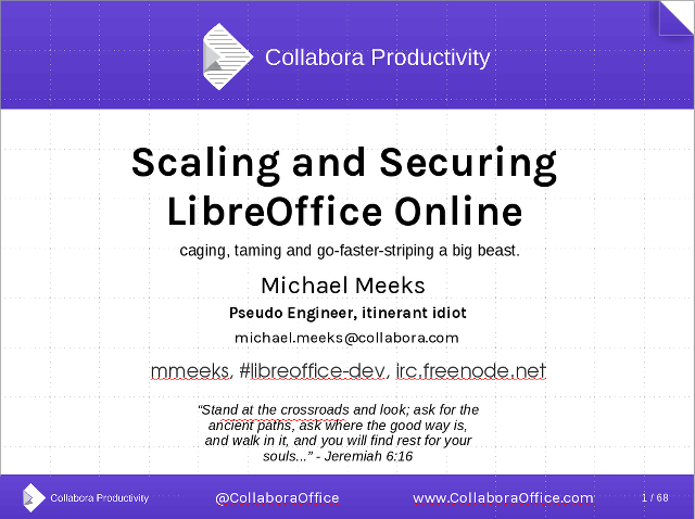 Slides of Scaling and Securing LibreOffice on-line: hybrid PDF