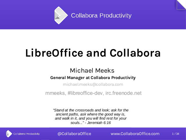 Collabora LibreOffice Keynote 2017