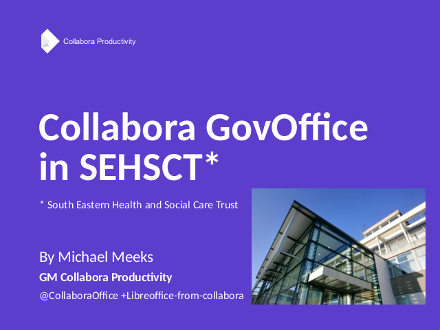 Collabora South Eastern Health Trust presentation