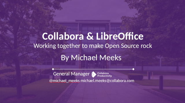 Collabora LibreOffice conference keynote slides as hybrid PDF